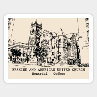 Erskine and American United Church - Montréal QC Magnet
